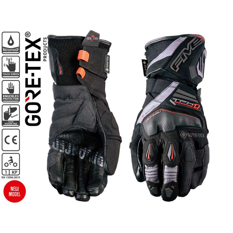 Five Handschuhe TFX1 GTX schwarz / grau | Dein Stil auf Motogoodeal