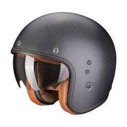 Casque jet Scorpion BELFAST CARBON UNI Carbon Matt Black