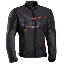 IXON SLASH Veste Textile Noir-Gris-Rouge