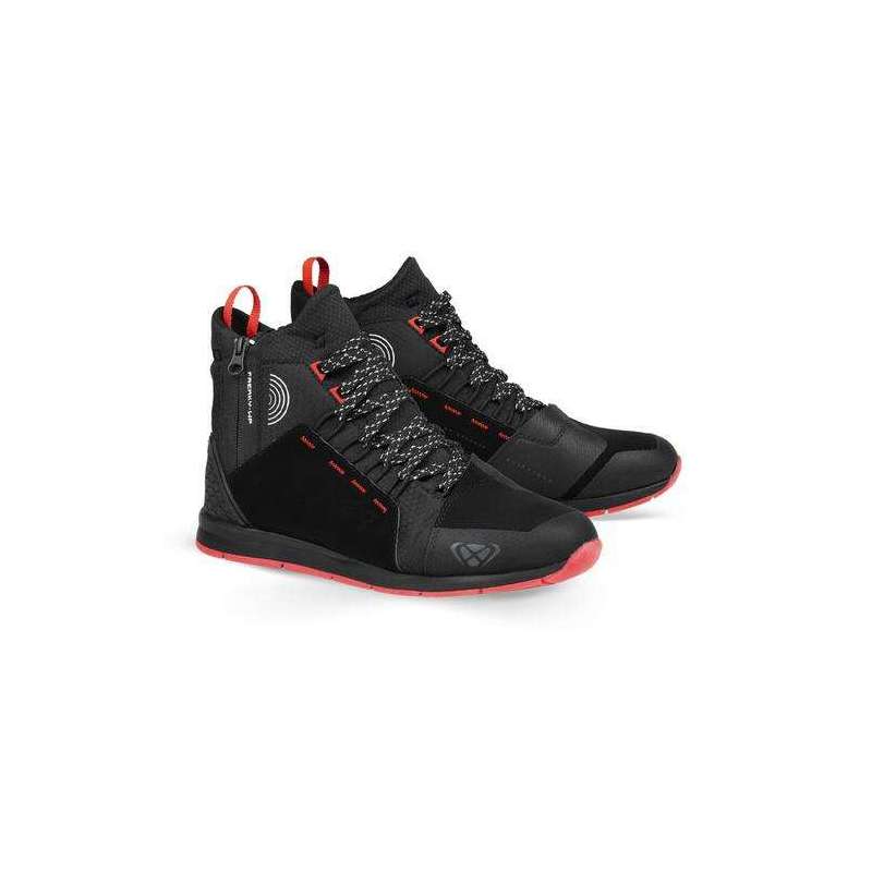 IXON FREAKY WP Chaussure Noir-Rouge-Blanc
