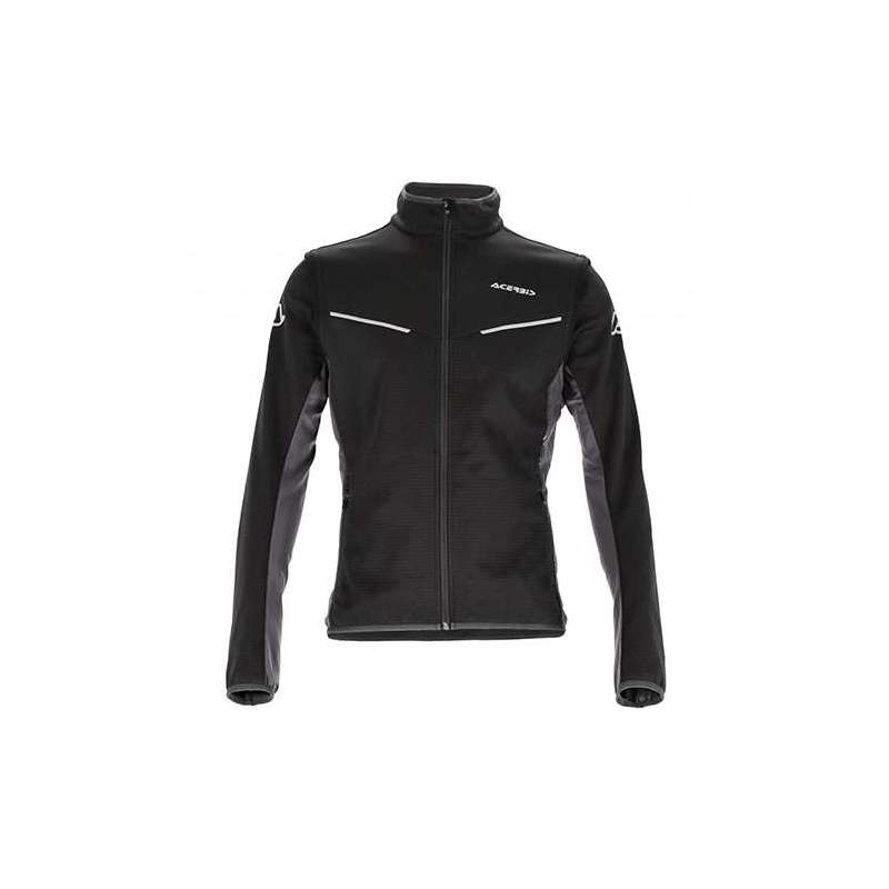 ACERBIS JACKE SOFTSHELL TRACK SCHWARZ  GRAU