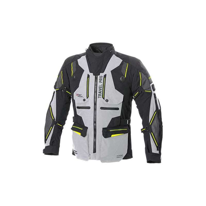 BÜSE JACKE TRAVEL PRO HERREN WEISS  SCHWARZ  GELB