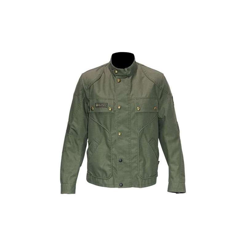 BELSTAFF JOHNSONS VESTE HOMMES WASHED CORDURA  MILITARY GREEN