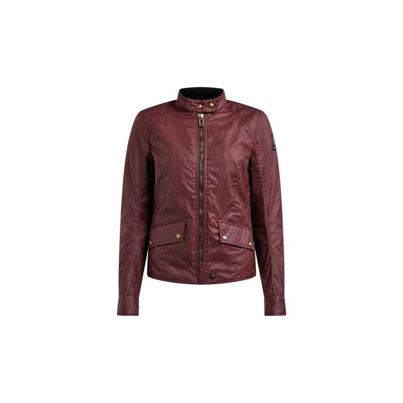 BELSTAFF ANTRIM VESTE DAMES WAXED COTTON  RACING RED