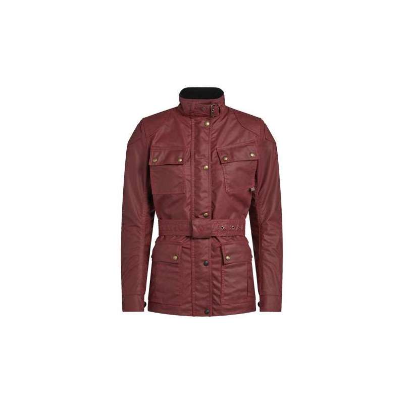 BELSTAFF TRIALMASTER PRO JACKE DAMEN WAXED COTTON  RACING RED