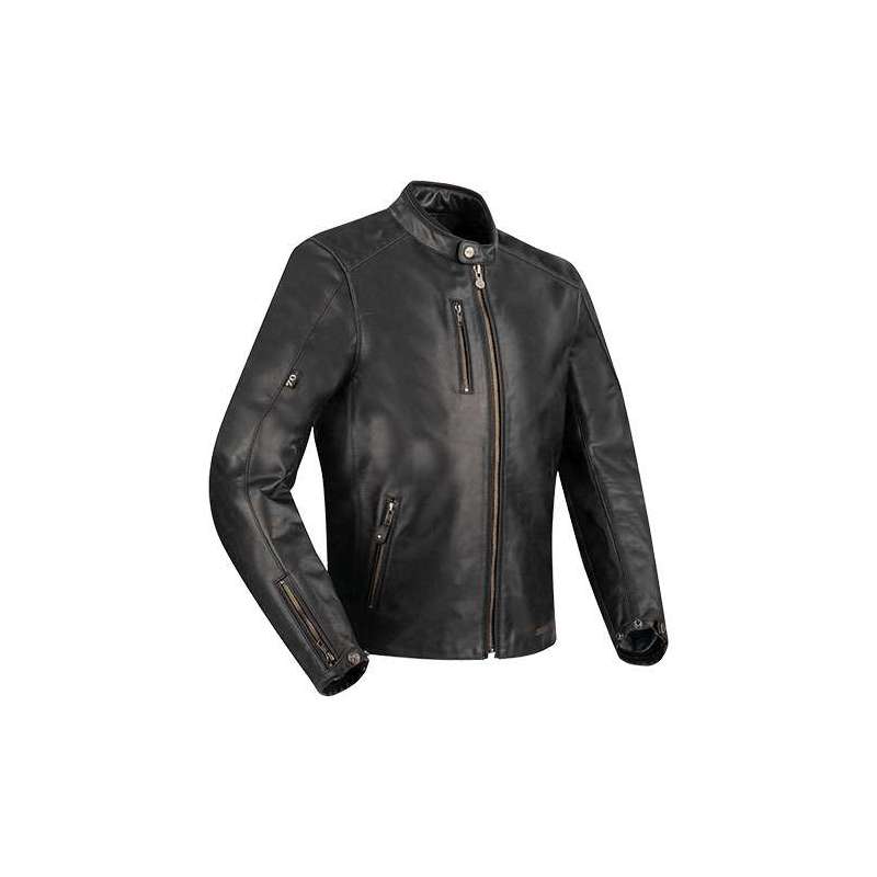 SEGURA VESTE CUIR LAXEY HOMMES NOIR