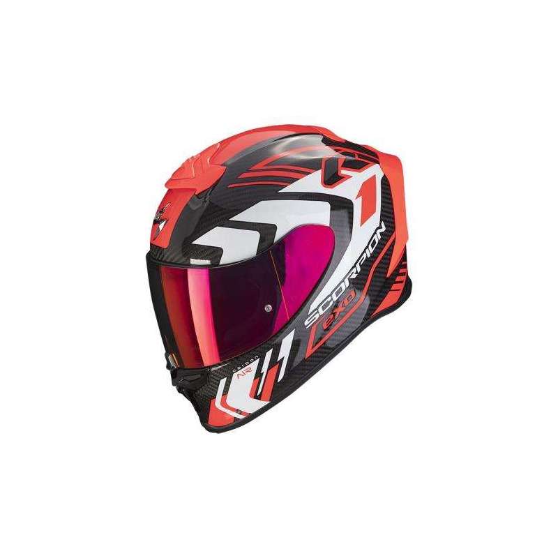 Casque Intégral SCORPION EXO-R1 EVO CARBONE SUPRA Air -Noir-Rouge