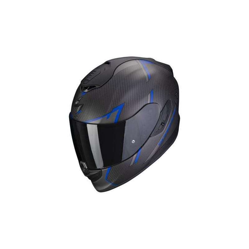 Casque Intégral SCORPION EXO-1400 EVO CARBONE KENDAL Air -Noir Mat-Bleu