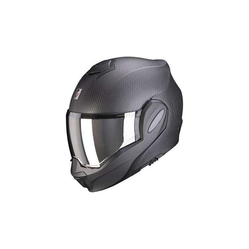 Casque Modulable SCORPION EXO-TECH EVO CARBONE Air -Noir Mat