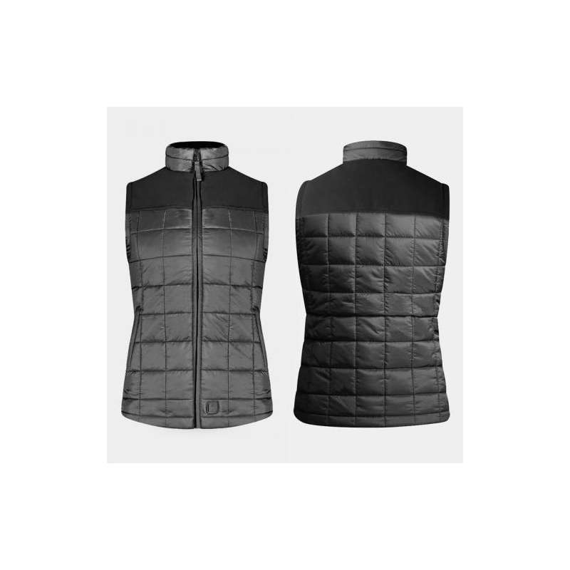 Gilet Chauffant RACER DISTRICT Woman 2 Noir-chez Motogoodeal