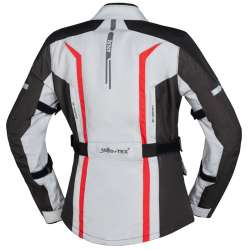 Veste iXS Tour Evans-ST 2.0 gris clair-gris-rouge Dames