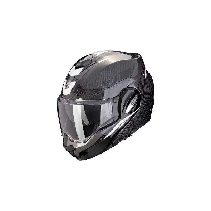 Casque SCORPION EXO-TECH EVO CARBONE ROVER Air Noir-Blanc