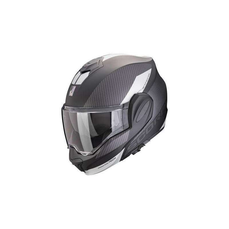 Casque SCORPION EXO-TECH EVO TEAM Noir Mat Argent