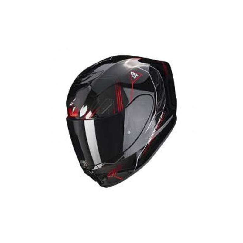 Casque SCORPION EXO-391 SPADA Noir-Rouge Fluo
