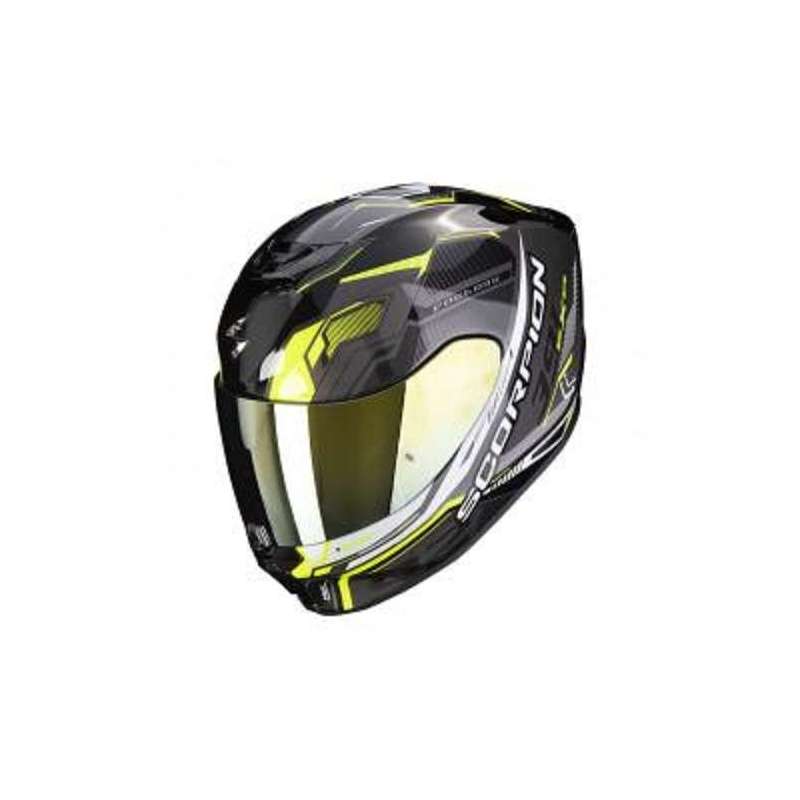 Casque SCORPION EXO-391 HAUT Noir-Gris-Jaune Fluo