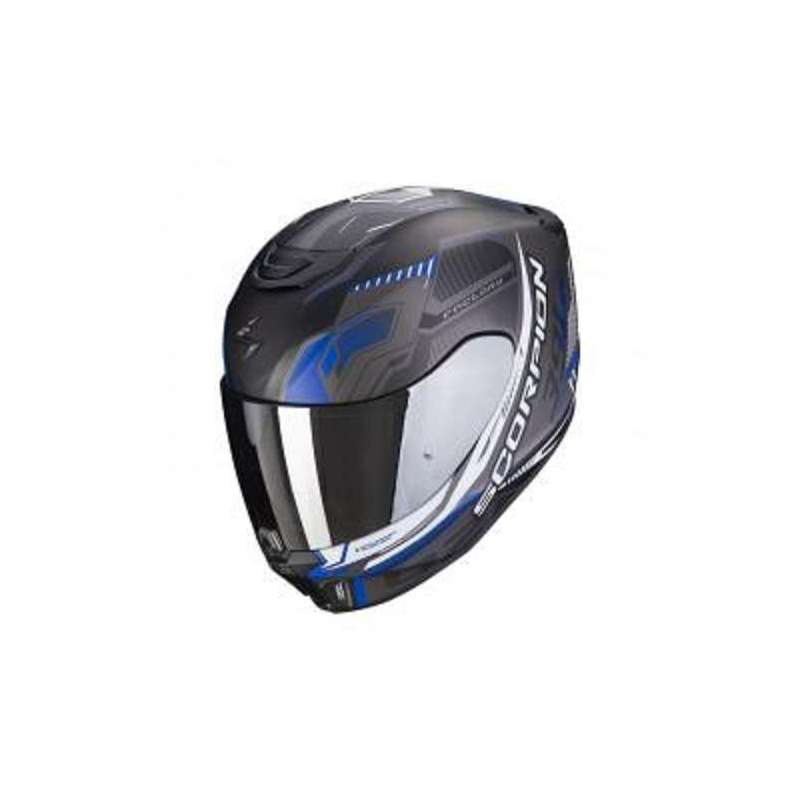 Casque SCORPION EXO-391 HAUT Noir Mat-Gris-Bleu
