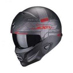 Casque SCORPION EXO-COMBAT II XENON Noir Mat-Rouge