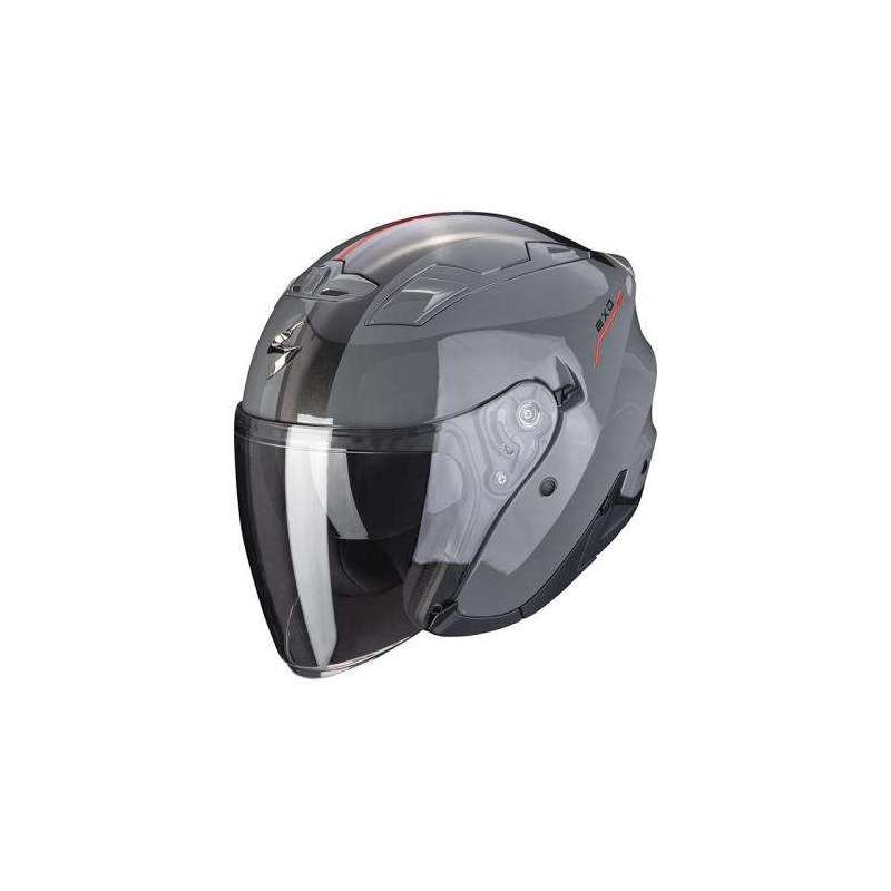 Casque SCORPION EXO-230 SR Gris Ciment-Rouge