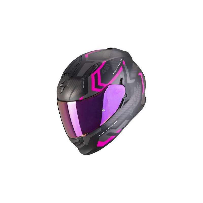 Casque SCORPION EXO-491 SPIN Noir Mat-Rose