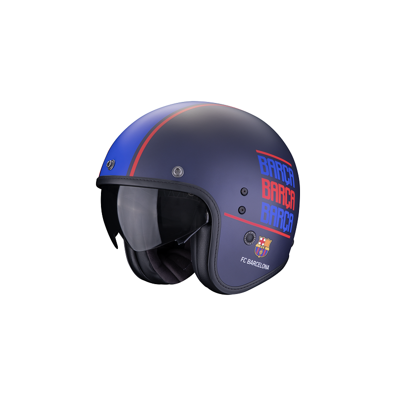Casque SCORPION BELFAST EVO FC BARCELONA Bleu Mat
