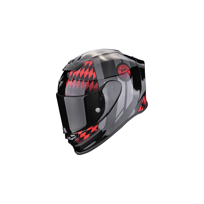 Casque SCORPION EXO-R1 EVO Air FC BAYERN Noir-Rouge