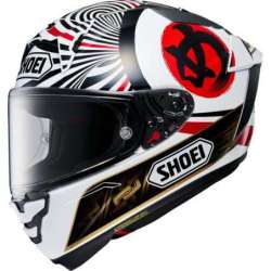 Casque intégral X-Spirit Pro Marquez Motegi 4 blanc-rouge