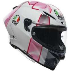 Casque AGV intégrale Pista GP RR Misano 2021 Lim.Ed. rose-blanc