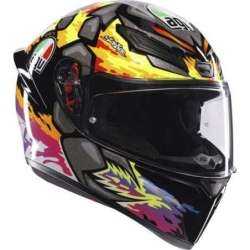 Casque AGV intégral K-1 S Bezzecchi noir-jaune-rouge