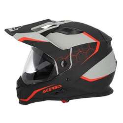 ACERBIS CASQUE ENDURO REACTIVE 22-06 NOIR  ROUGE  MAT