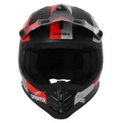 ACERBIS CASQUE OFFROAD PROFILE ENFANTS NOIR  ROUGE  MAT