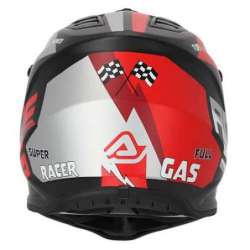 ACERBIS CASQUE OFFROAD PROFILE ENFANTS NOIR  ROUGE  MAT