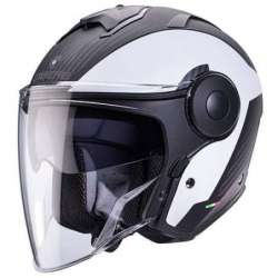 CABERG CASQUE JET SOHO MILANO  NOIR  BLANC  MAT
