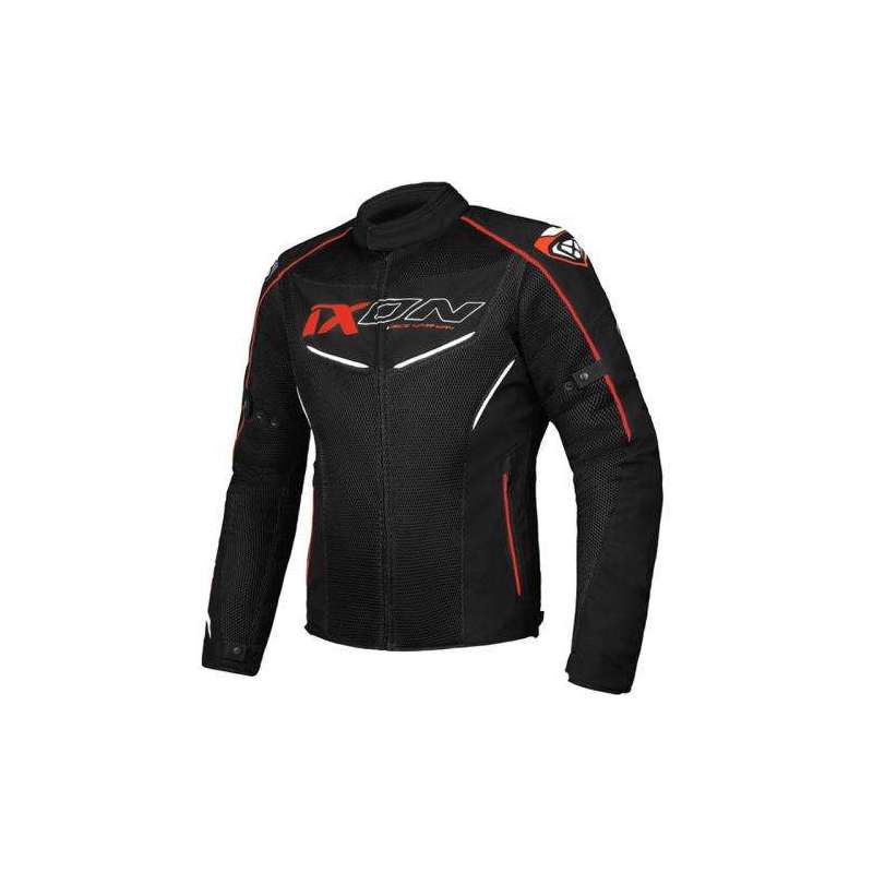 Veste IXON FLICKER NOIR/BLANC/ROUGE