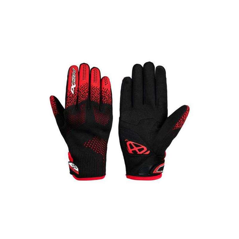 Handschuhe IXON IXFLOW KNIT Schwarz/Rot