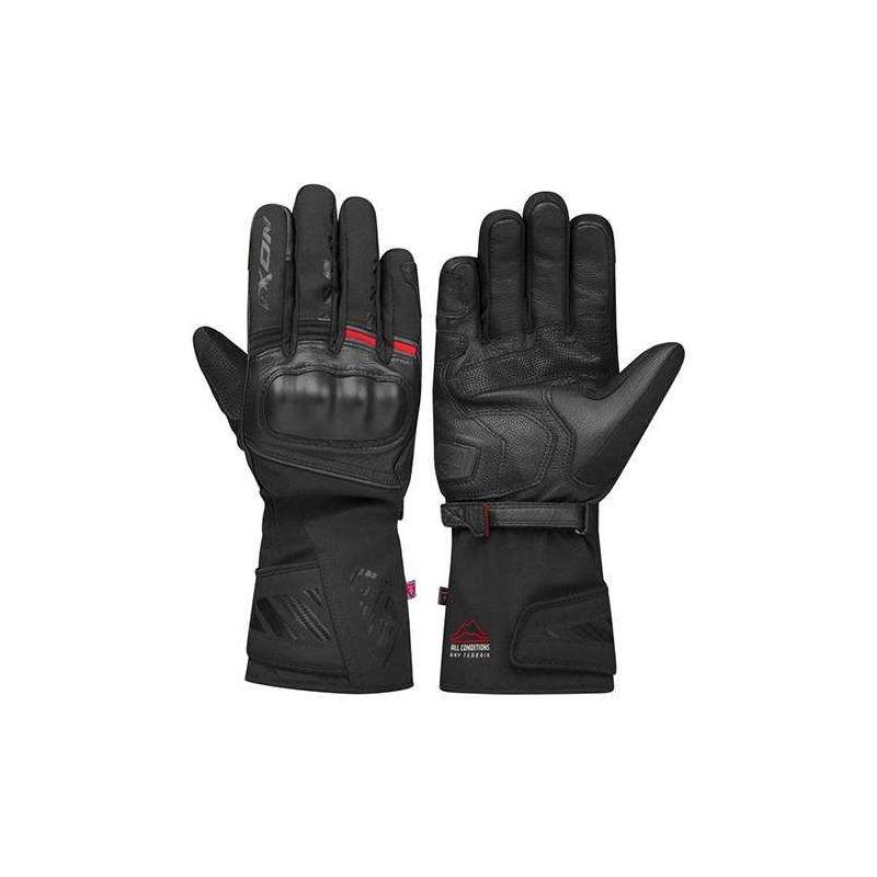 Gants IXON PRO RESCUE 3 Hiver NOIR/ROUGE
