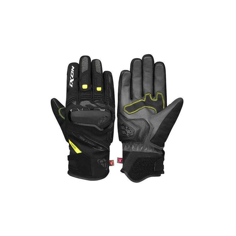 Handschuhe IXON PRO KNARR Winter Schwarz/Grau/Gelb