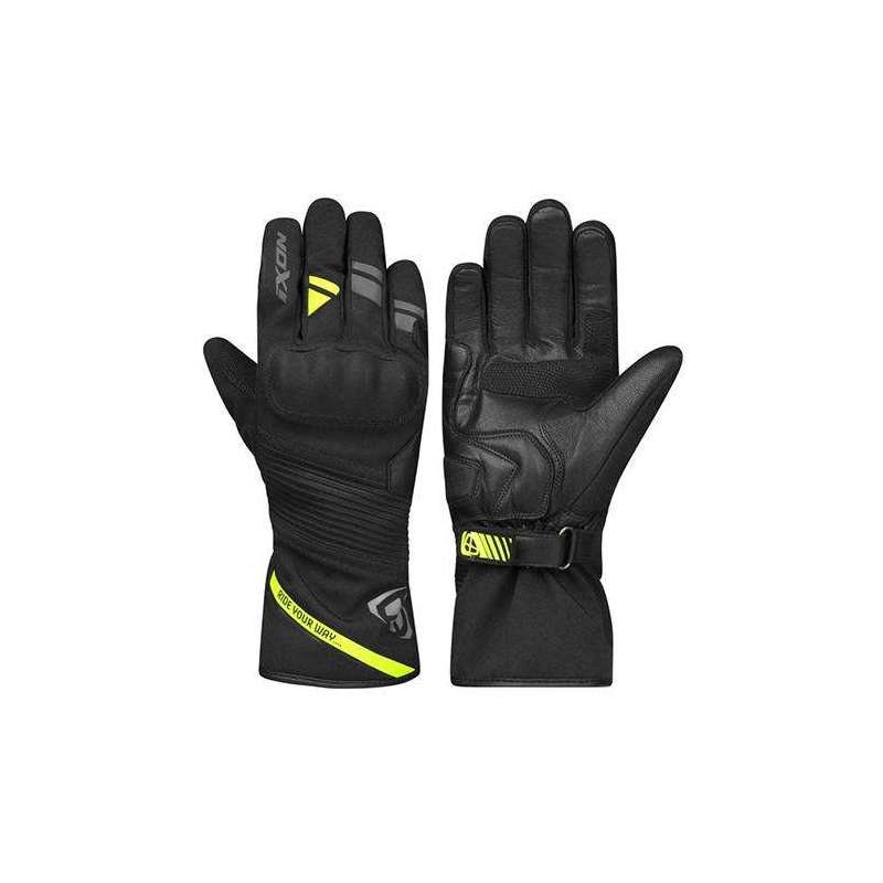 Gants IXON PRO MIDGARD Hiver NOIR/GRIS/JAUNE