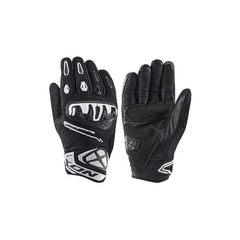 Handschuhe IXON MIRAGE AIRFLOW LADY Sommer Schwarz/Weiß
