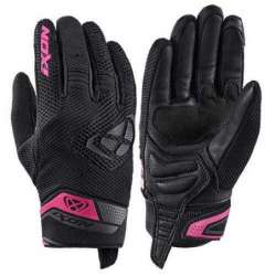 Gants IXON MIG 2 AIRFLOW LADY Été NOIR/FUSHIA