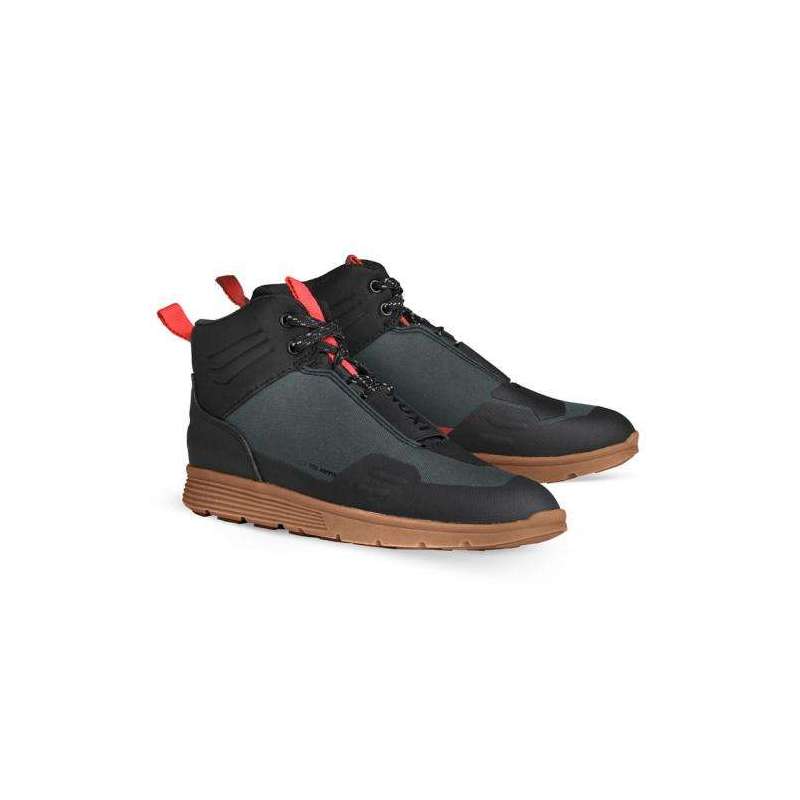 Chaussure IXON HOPPER  Vert Tactique-Noir-Rouge
