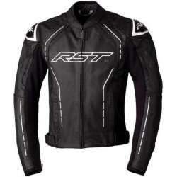 Veste RST S1 CE cuir - noir/noir/blanc