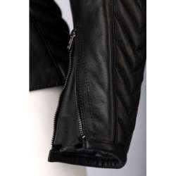 Veste femme RST Roadster 3 CE cuir - noir
