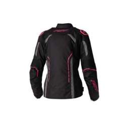 Veste femme RST S1 CE textile - noir/rose fluo