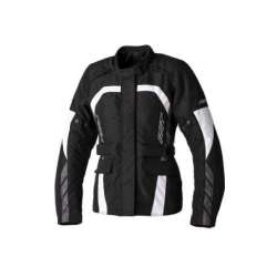 Veste femme RST Alpha 5 CE textile - noir/blanc