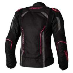 Veste femme RST S1 Mesh CE textile - noir/rose fluo