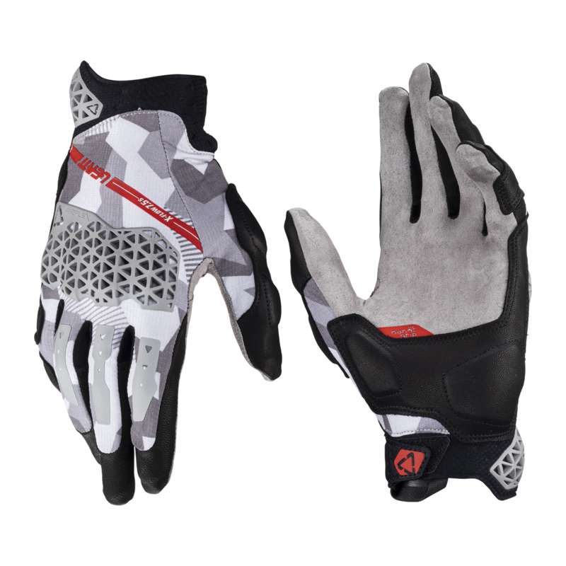 Handschuhe Leatt ADV X-Flow 7.5 Short V24 steel-hellgrau-schwarz