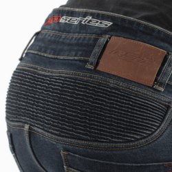 Pantalon RST Aramid Tech Pro CE textile renforcé jambes courtes - bleu foncé