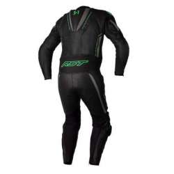 RST S1 CE Lederkombi - Schwarz/Grau/Neon Grün