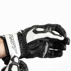 Gants RST Ladies Stunt III CE femme cuir/textile - blanc