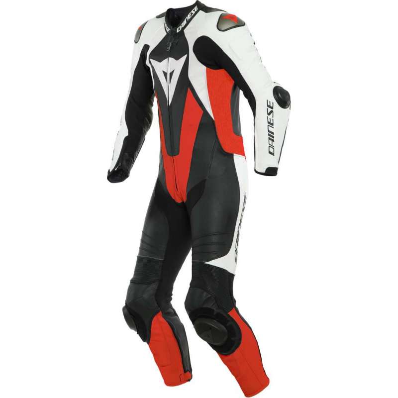 Cuir combinaisons perf. 1pce LAGUNA SECA 5 noir-blanc-rouge